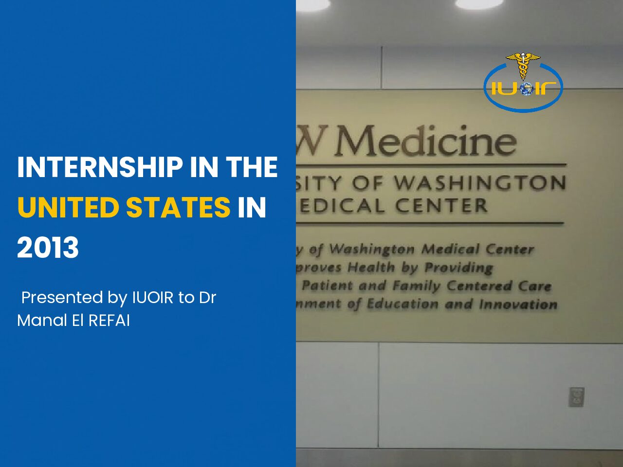 Internship in the UNITED STATES in 2013