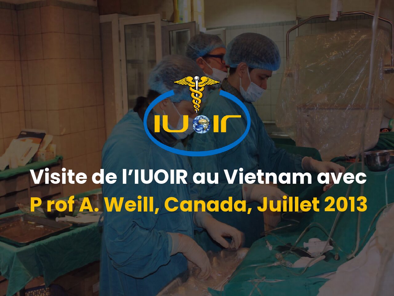 Visite de l’IUOIR au Vietnam avec P rof A. Weill, Canada, Juillet 2013